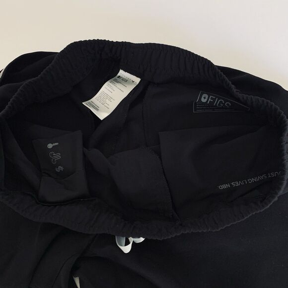 Figs Scrub Pants  Tansen Jogger Men XL Tall Black Pull On Pockets Stretch Medic - Picture 4 of 9